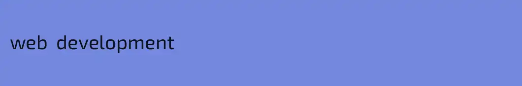 web  development 